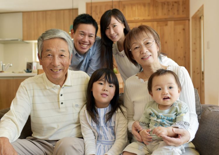 家族の写真