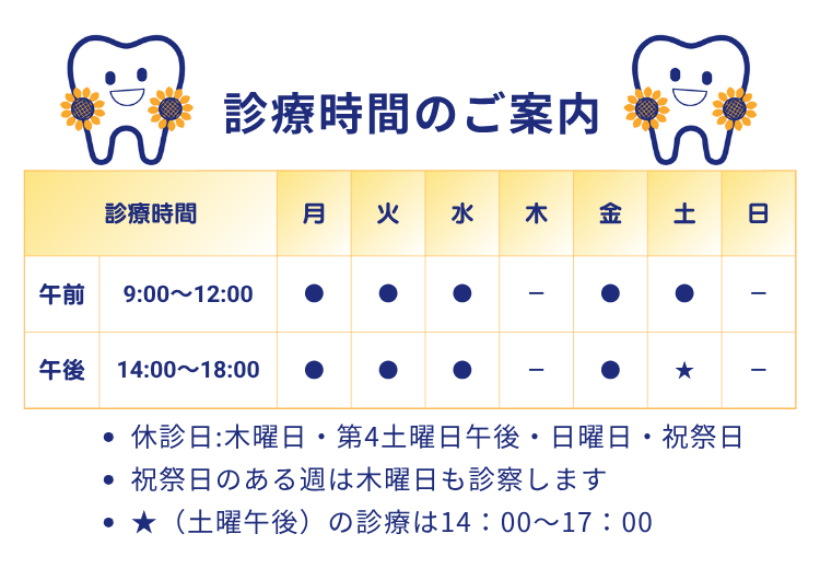 診療時間の案内