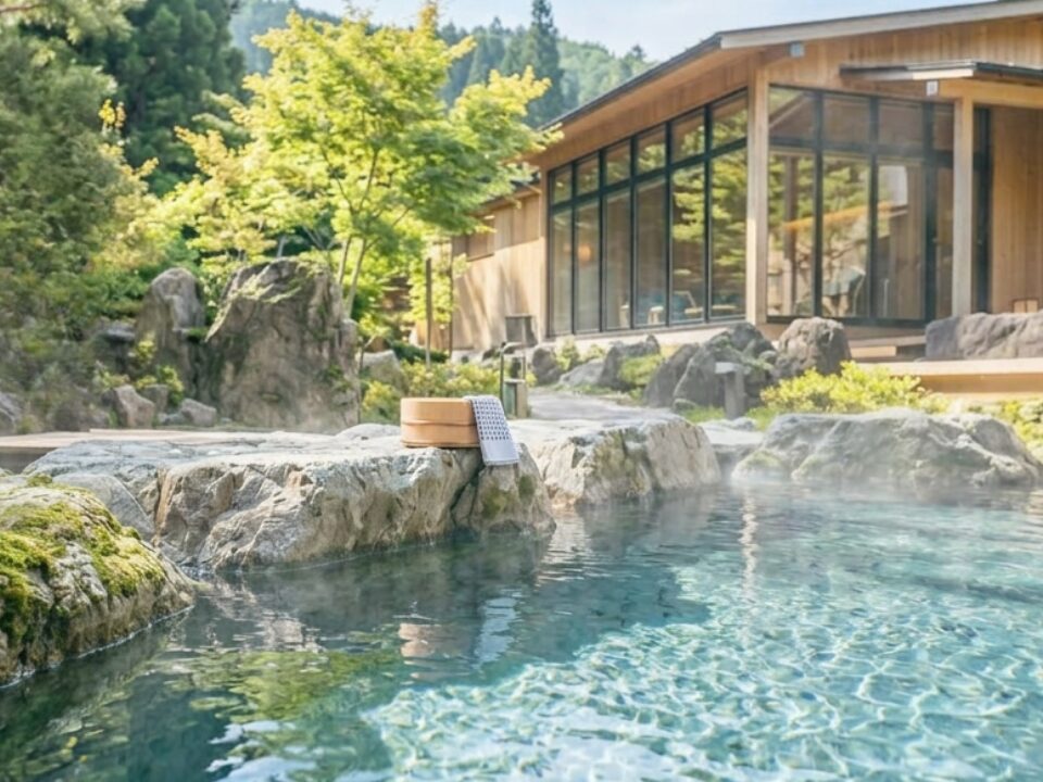 昼の露天風呂
